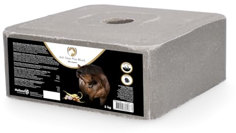 Holland Animal Care Excellent Stop Plus Block - 5 kg - Leckstein - Zur Unterstützung trockener, geröteter und empfindlicher Haut - Für Pferde geeignet