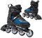 ATTABO Verstellbare Inline-Skates Stormglider L 39-42 in Blau mit Coolmax® Futter Langlebige ABEC-7 Lager Aluminium Rahmen 82A PU Räder FitGo System und TPR Bremse