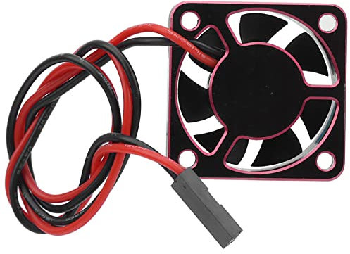 Ventilateur de Refroidissement Aluminium 30x30mm - Dissipateur Thermique 28000 Tr/min ESC - Pour Moteur sans Balais (Rouge)