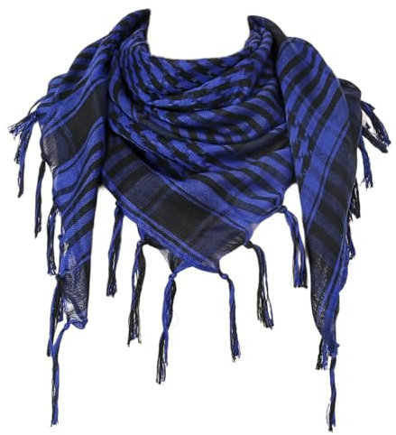 Itkcozcg Warmer Schal, stilvoller Shemagh-Schal, Fransen, kariert, arabischer Schal für Männer und Frauen, Muslime, staubdicht, Kopftuch, Wüsten-Halstuch, RBL#, 98*98cm