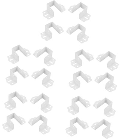 KONTONTY 20stücke Metallische Bettgestell-beschläge Stabile Bettrahmen-Hardware Für Lattenroste Einfache Installation Hohe Tragfähigkeit Für Schlafzimmermöbel