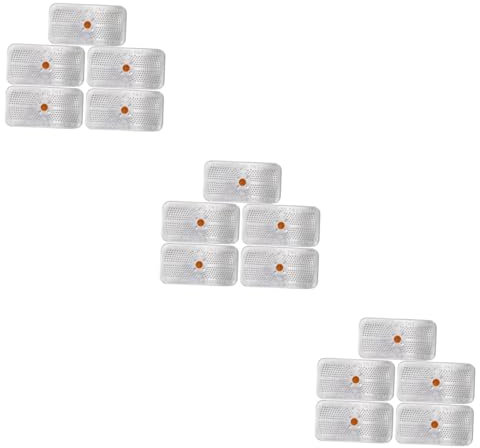 OUNONA 15 Stk Trockenmittel Trocknen Von Quarzsandblumen Silica-luftentfeuchter Kieselgel-päckchen Zur Aufbewahrung Silica-kanister Silikatrocknungsmittel Paket Zinn Sicher Alu-box Orange