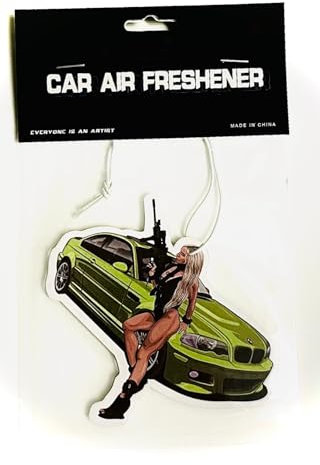 Auto-Lufterfrischer, Duft für das Auto, Grün-Schwarzes Design, BMW