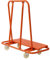 MEELRYD Plattenwagen 997.9 kg Tragfähigkeit Plattentransportwagen, Paneelwagen Rollenwagen Trolley Stahl Plattentransporter mit Universalrädern Transporthilfe (Orange)