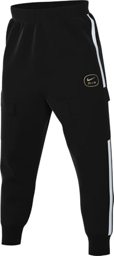 Nike Air Fleece-Cargohose Für Herren, Black/Metallic Gold, HM0180-010, S