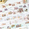 Scrapbook Stickers,Arpaper Bullet Journal Zubehör Sticker,6 Rolls PET Architectural English Aesthetic Washi Tape Stickers Decorative for Journal Zubehör,Notebook,Photo Album(Small Town Story Series)