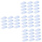 jojofuny 4sets Furniture Adjustment Flat Washer Hinge Power Bar Leveling Cord Door Stop for Home Extender Power Strip Wedges Outlet Protector Safety Door Stopper Monitor Pad Pvc 12pcs*4