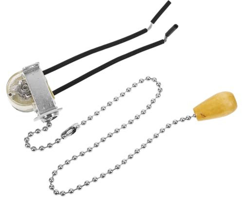 Mipcase Silent Pull Cord Light Switch Replace Ceiling Light Pull Chain Switch Replacement for Bathroom