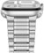 Anlinser Correas Compatible con Correa Apple Watch 42mm 41mm 40mm 38mm, Cinco Eslabones Pulsera de Repuesto Acero Inoxidable Metal para iWatch Serie 10 9 8 7 6 5-1 SE (Plata)