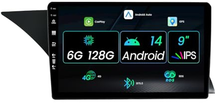 MISONDA 6G+128G Autoradio mit Bildschirm 9 Zoll Android 14 Autoradio Für Mercedes Benz GLK X204 NTG 4.5 Navi GPS, Carplay, DSP Unterstützung DAB+/Lenkradsteuerung/WiFi/Bluetooth Kamera+MIC