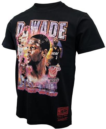 Mitchell & Ness NBA Vintage Hype Bootleg Tee - Dwayne Wade - Miami Heat - L