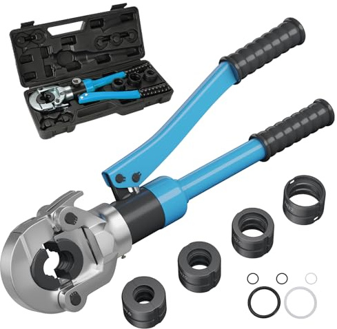 Hydraulische Crimpzange, Schlauch, Crimper, Rohrverbindungen (blau)