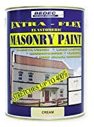 Bedec BEDE2MB0003/46 Extra-Flex Elastomeric Water-Based Quick Drying Smooth Masonry Paint Black 5 Litres