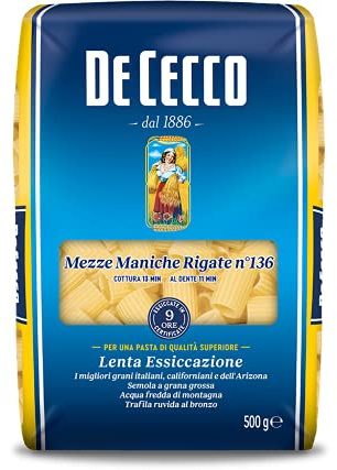 De Cecco Halbjahrespaste, gestreift, 500 g
