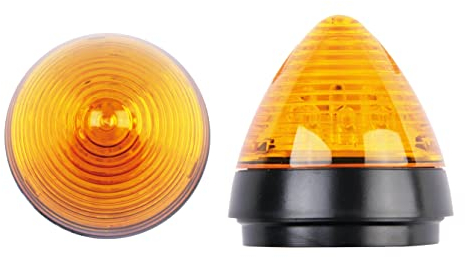 Berner LED Signalleuchte (Farbe gelb, max. 0,5 W, für Boden- und Wandmontage, ø 58 mm – Höhe 60 mm, Warnleuchte) 436515