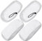 Deals2u365 Steam Mop Pads for Morphy Richards 12 in 1 720022, 720023 Steam Cleaner Main Floor Cleaning Cloths Pack of 4 (White) - Does NOT FIT Luna MOP