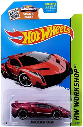 Hot Wheels Lamborghini Veneno in RED!! Hot!! by Mattel