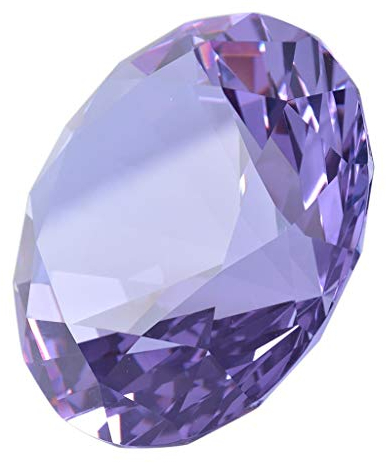 LONGWIN 60 mm W Kristall-/Diamant-Briefbeschwerer, Ornament, für Zuhause, Dekoration, violett