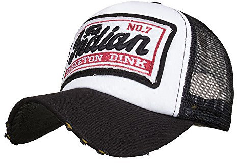 Topgrowth Cappello da Baseball Unisex Cappelli a Rete Traspirante Estivo per Sport Hip Hop Outdoor (Nero)