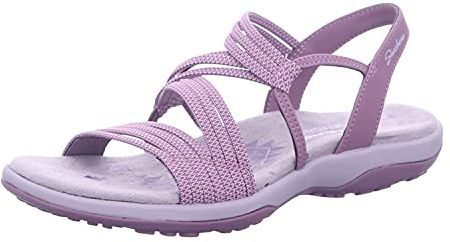 Skechers Reggae Slim - Skech Appeal, Sandali a Punta Aperta Donna, Viola Plum Gore Plum, 40 EU