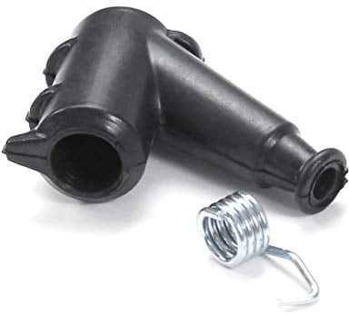cyclingcolors Pipetta Candela Gomma nero 45° Compatibile con STIHL Motosega Decespugliatore Soffiatore Tagliaerba Tosaerba