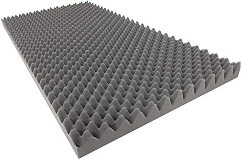 Dibapur Noppenschaumstoff (TYP 100x50x4 cm) AKUSTIKSCHAUMSTOFF Schall Dämmung zur effektiven Akustik Dämmung