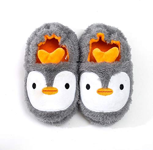 MASOCIO Hausschuhe Kinder Mädchen Junge Schuhe Kinderhausschuhe Haus Pantoffeln Slippers Pinguin Größe 30 31