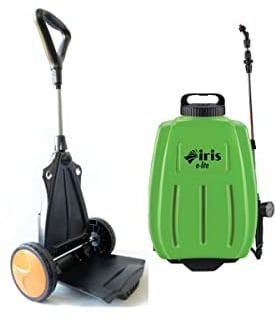 Pulverisateur électrique 16L Batterie Lithium 8Ah Chariot trolley et Bretelles Chargeur + 3 buses IRIS