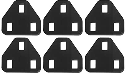 SHIMANO LOOK Stollenkeile, 6 x 1 Grad, stapelbar, Schwarz