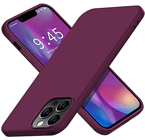 X-level für iPhone 13 Pro Hülle, [Dynamic Serie] Ultra Dünn Schutzhülle Silikon Handyhülle Handy Tasche Stoßfest Bumper Case Cover Kompatibel mit Apple iPhone 13 Pro - Weinrot