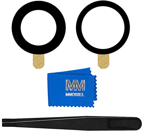 MMOBIEL - Lente de Cristal para cámara Trasera Compatible con iPhone 13/13 Mini 2021 con Doble Cara, Adhesivo Pinzas y paño Incluido