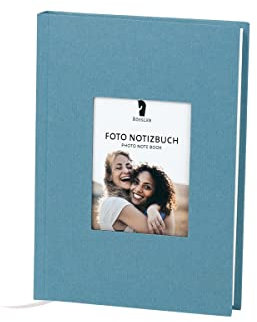 Rössler Papier 18863200151 - Foto-Notizbuch, Denim, dotted, DIN A5, 192 offwhite Seiten, gebunden, 1 Stück