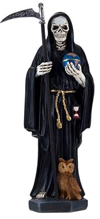 Figura de la Santa Muerte en Negro 29 cm