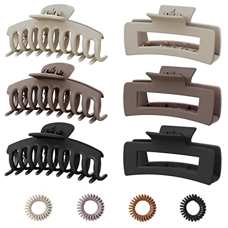 Kavya Haarklammer Große Dickes Haar, Haarklammern Groß Rutschfest Haarspange Rechteckig Haarspangen Damen 11 cm Hair Clip Haarschmuck