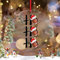 Ho Ho Ho American Football Personalisierte Weihnachtsschmuck 2022 American Football Weihnachtsdekoration für Baum Sport Ball Frohe Weihnachten Acryl Ornamente Andenken Geschenke für Urlaub Souvenir