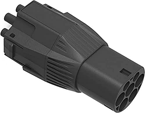 NRGkick Steckeraufsatz Typ 2 für NRGkick | Adapter für Ladeleistungen bis zu 22 kW, Schwarz