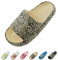 Sumvov Cozyslides Original Damen Schlappen 100% EVA Super Weich Rutschfest Badeschuhe Cozislides Original Hausschuhe Damen(Leopard print,38-39)
