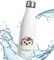 timalo® Thermosflasche Tiere personalisiert mit Namen auslaufsichere Edelstahl Trinkflasche Wasserflasche für Kinder Mädchen Jungen 500mL | Igel