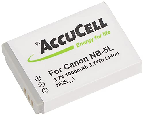 AccuCell Akku kompatibel mit Canon NB-5L Digicam IXUS 850 is