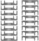 Streifensicherungen Blattsicherung Flachsicherungsstreifen 16 Stk Auto Sicherung 30A 40A 50A 60A 70A 80A 100A 110A 125A 150A Maximale Spannung bis 32V, für PKW Wohnmobil (30A)