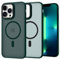 SupVict iPhone 11 Pro Max Case Magnetic, Slim Fit Matte Green Silicone Case with Wireless Charging & MagSafe Compatibility