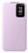 SAMSUNG Smart View Wallet Cover custodia a portafoglio con finestra di visione notifiche per Galaxy A55 5G, Lavanda