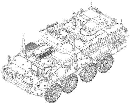 Trumpeter HobbyBoss 757425-1/72 M1134 Stryker Anti Tank Guide Missile ATGM - Maßstab 1:72