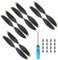 Zinueen 16 Stk Mini Drohne Propeller für DJI Mavic Mini - Ersatzteile für DJI Mini Drone leises & schnelles Fliegen, einfach auszuwechselnde Blätter (Goldrand)