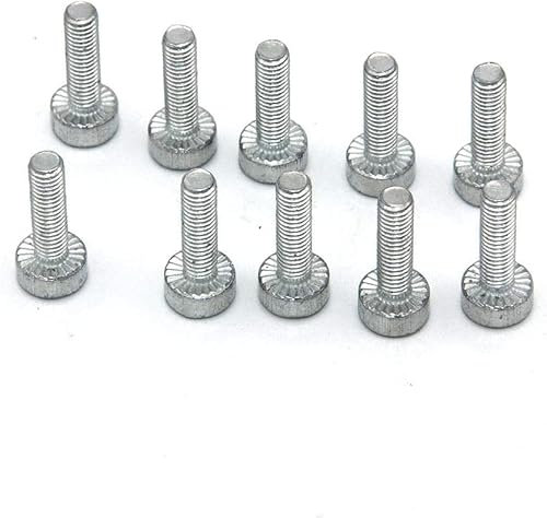 PurYupearl Lot de 10 vis cannelées Torx en fer argenté T27 M5 x 18 pour tronçonneuse Stihl Weed Eater débroussailleuse 9022 340 1010 pièces et accessoires
