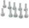 PurYupearl Lot de 10 vis cannelées Torx en fer argenté T27 M5 x 18 pour tronçonneuse Stihl Weed Eater débroussailleuse 9022 340 1010 pièces et accessoires