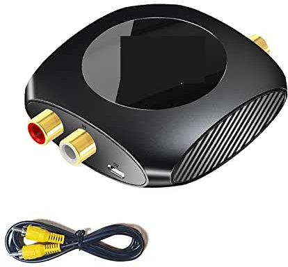 96KHz Analog-Digital-Audio-Konverter 2RCA zu SPDIF optischer Koaxial-Adapter TV zu Lautsprecher Subwoofer-Verstärker, für Laptop, Fernseher, Projektor, HDTV-Display(3)