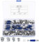 Cam Lock Nuts and Cam Screws, 210 Pcs Cam Locks for Furniture Connecting Cam Lock Fittings, 3 in 1 Cam Connector Bolt Fittings Fasteners Hardware Parts for Drawer Dresser Cabinet (210)