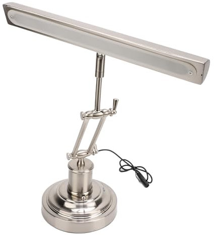 Retro-Klavierlampe, Multifunktional, Touch-Dimmung, Augenschutz, Doppelarm-Design, LED-Schreibtischlampe, Leseklavier, Nachttisch, 100–240 V (EU-Stecker)