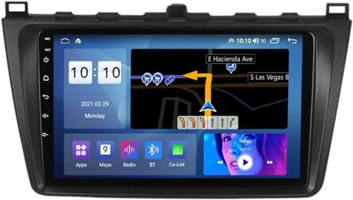Mazda 6 2008-2012 Android 12 Car Radio GPS Navigation 9 Multimedia Player, FM AM Stereo, SWC, 4G 5G WiFi, Touchscreen, Bluetooth, Multimedia System